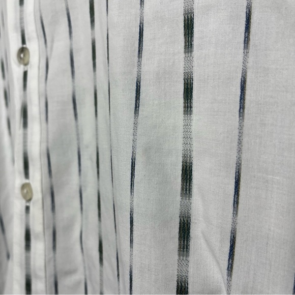 Jhane Barnes Men Dress Shirt 16.5" / 33-34 White Ombre Gray Stripe Large - Picture 8 of 12